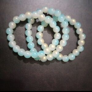 3 Pairs- Bundle 3pc Bundle Reiki Charged Selenite Bracelet- Crown Chakra Jewelry